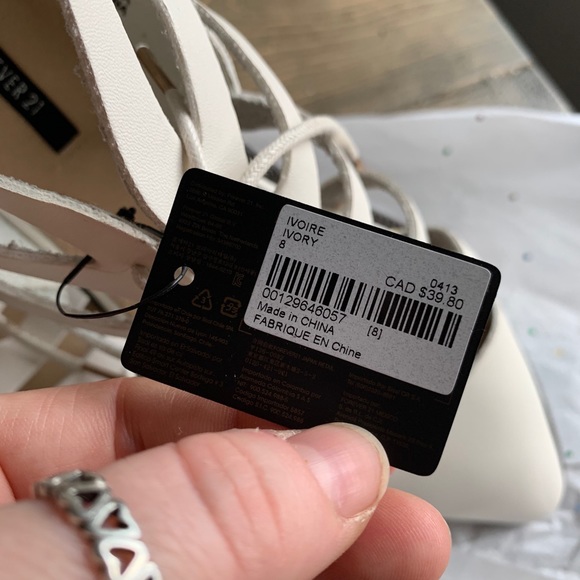 Forever 21 lux tie up gladiator sandals - Picture 2 of 6